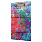 アートカラー絵画フラワーズオンウッド#2 クリップボード (左)