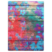 アートカラー絵画フラワーズオンウッド#2 クリップボード (裏面)