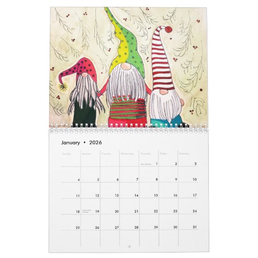 アートカレンダーの感覚を疑問に思失わせないこと カレンダー (1月 2026)