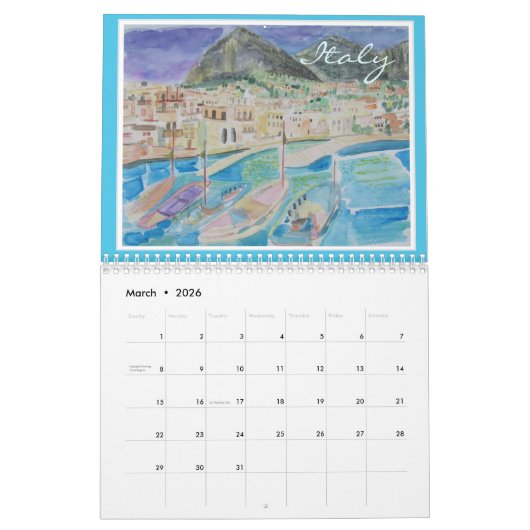 アートカレンダー花鳥と風景 カレンダー (3月 2026)