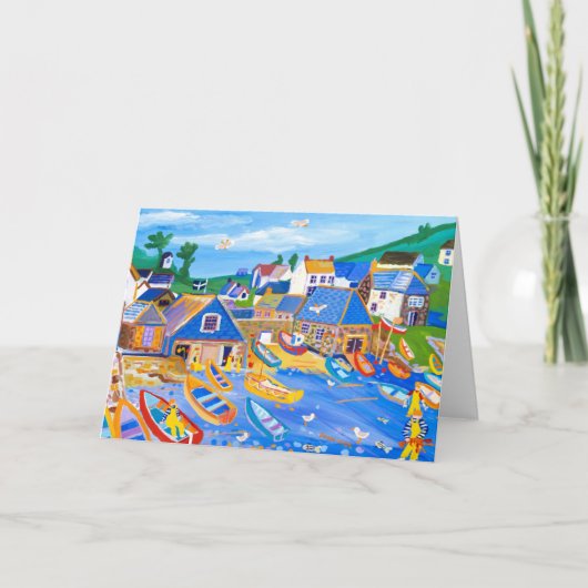 アートカード：ロブスター漁師、カッドウィズ、コーンウォール カード (正面)