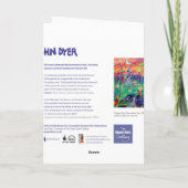 アートカード:動物園でのハッピーバードデーハッピーバースデー カード (裏面)