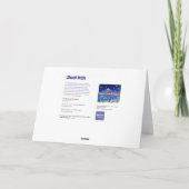 アートカード:雪の中をセーリング カード (裏面)