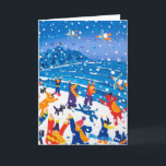アートカード：雪片のジャンプ シーズンカード<br><div class="desc">アーティストJohn Dyerは英国の有名で収集された最高の画家の一つコンテンポラリーである。彼の作品は一般、有名人、公共団体や組織、ギャラリーによって収集される。1968生まれ年には人生の歌と主題の本質を探求する。ジョンはイギリスのコーンウォール州ファルマスにある彼のスタジオに住み、働いている。彼の作品は幅広い商品や商品で再現されている。</div>