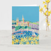 アートカード： Blue Sky Truro by Joanne Short カード (黄色い花)