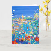 アートカード: John DyerによるTruroへの日帰り旅行 カード (黄色い花)