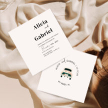 アートカー結婚式招待状カード