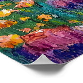 アートカー絵を描ド「夢」の花フレンドリー! ポスター (角)