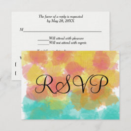 アートガウアシュRSVP水彩 出欠カード
