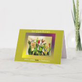 アートガラスチューリップのグラウンドカモダンード シーズンカード (裏面)