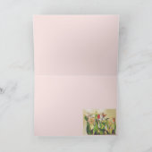 アートガラスチューリップのグラウンドカモダンード シーズンカード (内部)