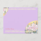 アートガラス 牡丹 感謝の気持ちを伝える Lovely カード (裏面)