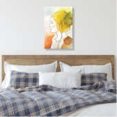 アートガール | Zazzle Growshop キャンバスプリント (インサイチュ (寝室))