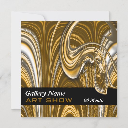 アートギャラリーショーCUSTOMIZABLE 招待状 (正面)