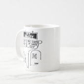 アートギャラリーシンボルや象徴。「出口」、「出口」 コーヒーマグカップ (正面左)