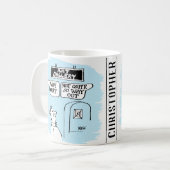 アートギャラリーシンボルや象徴「Way Out」 & 「Not So Way Out」おもしろい コーヒーマグカップ (正面左)