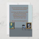 アートギャラリーバンゴッホバーミールテディベア結婚ズ 招待状 (裏面)