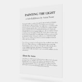 アートギャラリー出展アーティスト声明プラーク アクリルサイン (傾斜)