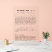 アートギャラリー出展アーティスト声明プラーク アクリルサイン (ウェディング)