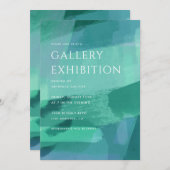 アートギャラリー展グリーン 招待状 (正面/裏面)