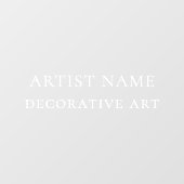 アートギャラリー展示ウィンドウデカールシール ウィンドウサイン (シート)