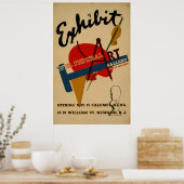 アートギャラリー展示ニュージャージーヴィンテージWPA ポスター (キッチン)