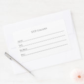 アートギャラリー展示ラベルシール 長方形シール (封筒)