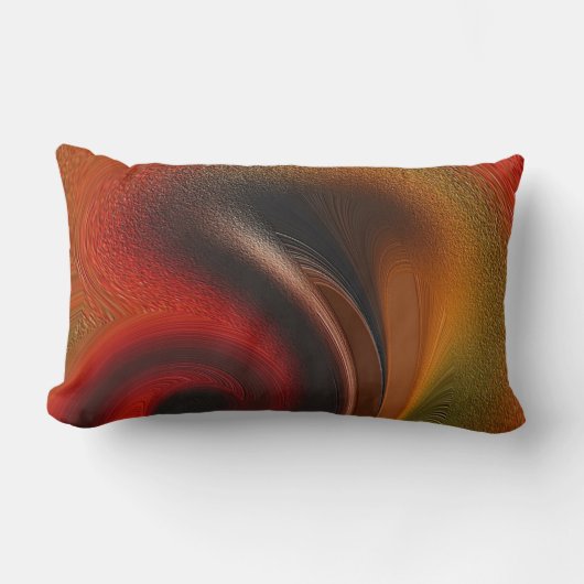 「アートギャラリー」ポリエステル投げ腰枕 ランバークッション (正面)