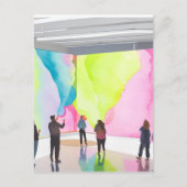 アートギャラリー | 水モダンコンテンポラリー色 ポストカード (正面)