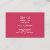 アートクラスアーティスト絵画の名刺 名刺 (裏面)