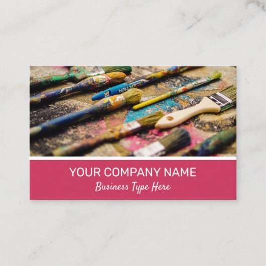 アートクラスアーティスト絵画の名刺 名刺 (正面)