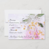 アートクラスレディーランチョンガーデンティーズ 招待状 (裏面)