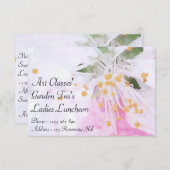 アートクラスレディーランチョンガーデンティーズ 招待状 (正面/裏面)