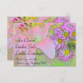 アートクラスレディーランチョンガーデンティーズ 招待状 (正面/裏面)