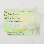 アートクラスレディーランチョンガーデンティーズ 招待状 (正面/裏面)