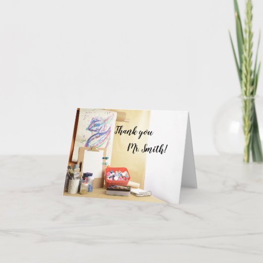 アートクラス先生鑑賞日 サンキューカード (正面)