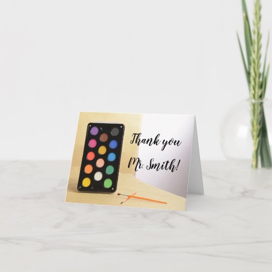 アートクラス先生鑑賞日 サンキューカード (正面)