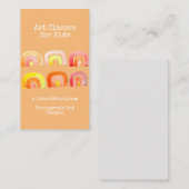 アートクラス子供へビジネスレインボー 名刺 (正面/裏面)