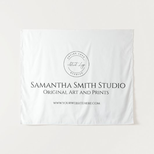 アートクラフトフェアテントカスタムビジネスブースバナー タペストリー (正面(横))