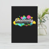 アートクリエイテおもしろいィビティアート先生芸術的G サンキューカード (スタンド正面)