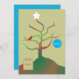 アートクリスマスカードの木 カード