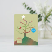アートクリスマスカードの木 ポストカード (スタンド正面)