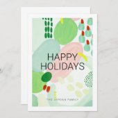 アートクリスマスカード 招待状 (正面/裏面)