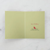 アートクリスマスカー企業のドの木 カード (内部)