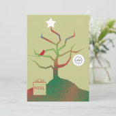 アートクリスマスカー企業のドの木 カード (スタンド正面)