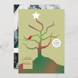 アートクリスマスカー企業のドの木 カード