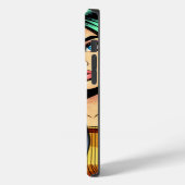 アートクール漫画スタイルガールとビニポップ・アートのルアルバム Case-Mate iPhoneケース (裏面 / 左)