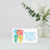 アートク子供へラスビジネス虹の人 名刺 (スタンド正面)