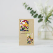 アートグラス葉スエクセレント名刺 名刺 (スタンド正面)