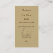 アートグラス葉スエクセレント名刺 名刺 (裏面)